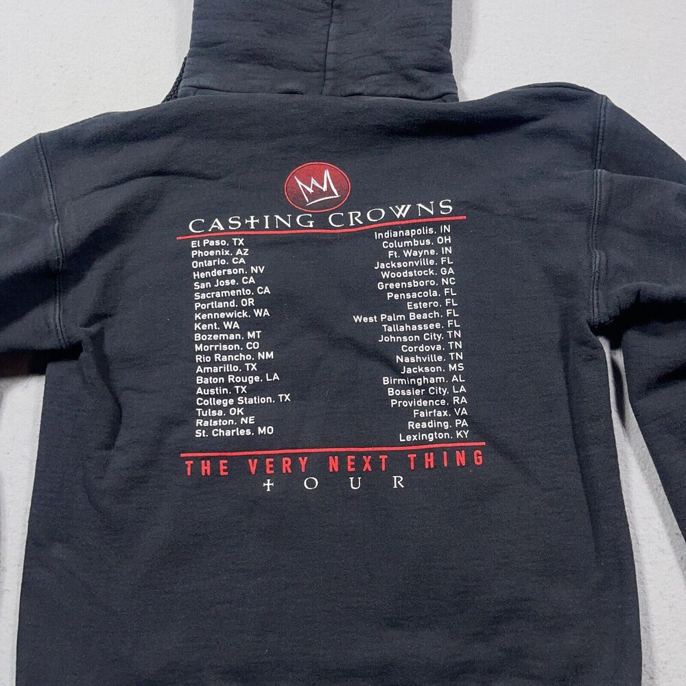 Casting Crowns Hoodie Small Christian Rock Band The Very‎ Next Thing 2016 Tour - Picture 11 of 12